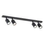 Emibig Taklampe Flash Stål Svart | Egnet for 4x GU10 - Max 8W