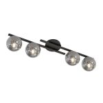 Emibig Taklampe Kairo Stål Svart | Egnet for 4x E14 - Max 10W