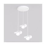 Emibig Pendel Lampe Ritual Stål Hvit | Egnet for 3x G9 - Max 8W