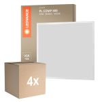 Fordelspakning 4x Ledvance LED panel Kompakt Aluminium Hvit 33W 3630lm - 840 kald hvit | 60x60cm