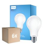 Fordelspakning 6x Philips Corepro LED Pære E27 Pære matt 17.5W 2452lm - 827 ekstra varm hvit | erstatter 150W