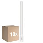 Fordelspakning 10x Philips Corepro PL-L LED 24W 3400lm - 865 Daglys | 4-Stift - Erstatter 55W