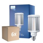 Fordelspakning 6x Philips TrueForce LED E27 HPL klar 42W 5700lm 360D - 830 varm hvit | erstatter 125W