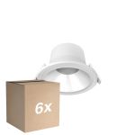 Fordelspakning 6x Noxion LED Downlight Apollo V2.0 6-12W 720-1500lm 60D - 830/840 CCT | 145mm - Utskjæring 120mm