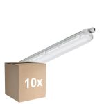 Fordelspakning 10x Philips LED Lyslister Vanntett Coreline 25W 4000lm - 840 Kald Hvit | 60cm - Erstatter 2x18W