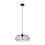 Eglo Pendel Lampe Carlton 2 Stål Svart | IP20 - Egnet for 1x E27 