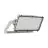 Ledvance LED Flomlys Max Radial 45 Aluminium Grå 600W 76400lm 45D - 830 Varm Hvit | IP66 - Symmetrisk