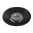 Noxion Innfelt Spot Logic MR16 Vippbar Skinnende Svart | 92mm - Utskjæring 80mm - IP20 - Inkl. GU10 Sokkel