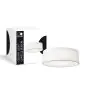 D'Lite Taklampe Lunelle 30cm Tekstil Hvit | Egnet for 2x E27 