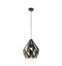 Eglo Pendel Lampe Carlton 1 Stål Svart Gull | IP20 - Egnet for 1x E27 