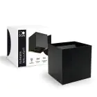 D'Lite Veggbelysning Elingen Aluminium Svart Up & Down 2.9W 170lm - 830 Varm Hvit | IP65 - Batteridrevet - Lyssensor