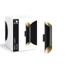 D'Lite Veggbelysning Nura Svart Up & Down 7W 250lm - 830 Varm Hvit | IP44