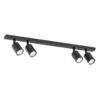 Emibig Taklampe Flash Stål Svart | Egnet for 4x GU10 - Max 8W