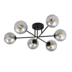 Emibig Taklampe Roma Stål Svart | Egnet for 6x E14 - Max 10W