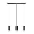 Emibig Pendel Lampe Fumiko Stål Svart | Egnet for 3x GU10 - Max 10W