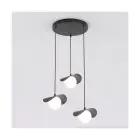 Emibig Pendel Lampe Ritual Stål Svart | Egnet for 3x G9 - Max 8W