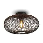Good&Mojo Taklampe Cango Bambus Svart | Egnet for 1x E27 