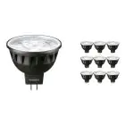 Fordelspakning 10x Philips Master LED Spot GU5.3 MR16 6.7W 440lm 60D - 930 varm hvit | beste fargegjengivelse - dimbar - erstatter 35W