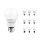 Fordelspakning 10x Noxion Lucent Classic LED E27 Pære matt 4.9W 480lm - 827 ekstra varm hvit | erstatter 40W