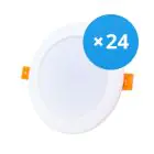 Fordelspakning 24x Bright Choice LED Downlight 18W 1620lm 120D - 840 Kald Hvit | Utskjæring 175mm - Erstatter 2x18W