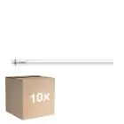 Fordelspakning 10x Philips Master LED Lysrør T8 (EM/Mains) Ultra Output 13.5W 2500lm - 840 Kald Hvit | 120cm - Erstatter 36W