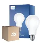 Fordelspakning 4x Philips Classic LED Pære E27 Pære matt 13W 2000lm - 840 kald hvit | erstatter 120W
