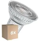 Fordelspakning 6x Osram LED Superstar Reflektor Spot GU10 PAR16 6W 575lm 120D - 927 Ekstra Varm Hvit | Beste Fargegjengivelse - Dimbar - Erstatter 46W
