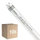 Fordelspakning 10x Philips LED Lysrør T8 CorePro (UN) High Output 8W 850lm - 830 varm hvit | 60cm - erstatter 18W